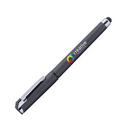Customized Full Colour Inkjet Soft Touch Hughes Stylus Gel Pen 