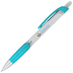 Customized Full Colour White Metallic Splendor Pen