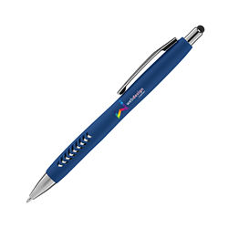Customized Britebrand™ Soft Touch Basilia Pen with Stylus Top