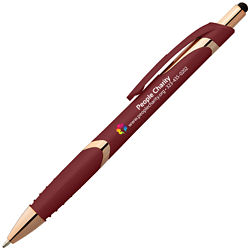 Customized Full Colour Splendor Pen with Rose Gold Trim