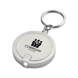 Customized Round LED Keychain