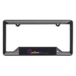 Customized Black Molded License Plate Frame
