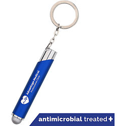 Customized Touch-Free Antimicrobial Retractable Stylus Keychain