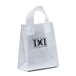 Customized 8 x 10 Ink Frosted Shopper Bags