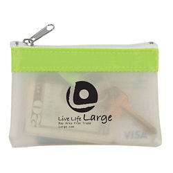 Customized Zippered Coin Pouch