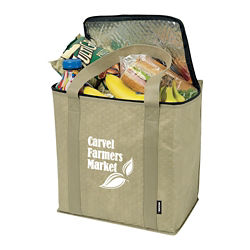 Customized KOOZIE® Zippered Insulated Grocery Tote