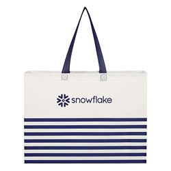 Customized Horizontal Stripe Tote Bag