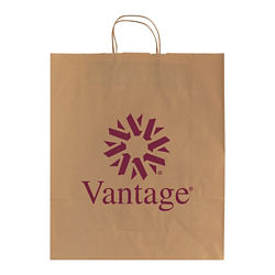 Customized Natural Kraft Shopping Bag-16