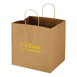 Customized Wide Gusset BrownTakeout Bag-12