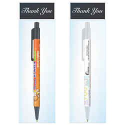 Customized Britebrand™ Colorama Pen with Thank You Gift Bag