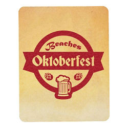 Customized Full Color 60 Point Rectangle Pulp Board Coaster