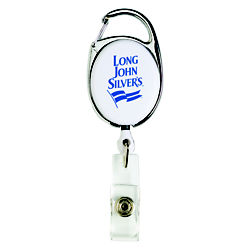Customized Retractable Badge Reel with Silver Clip