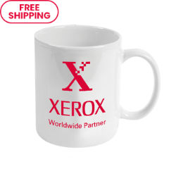 Customized 11 oz. White Ceramic Coffee Mug