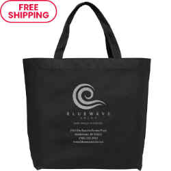 Customized Budget Shopper Tote with Metallic Imprint