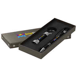 Customized Britebrand™ Executive Alpha Pen & Flashlight Gift Set