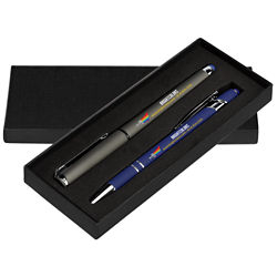 Customized Full Colour Inkjet Accent Gel Pen & Alpha Stylus Pen Gift Set