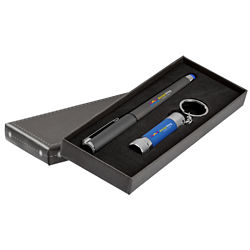 Customized Britebrand™ Accent Gelebration™ Gel Pen & Flashlight Gift Set