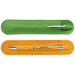 Customized Britebrand™ Alpha Soft Touch Pen with Stylus® & Pouch