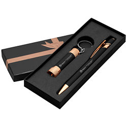 Customized Ava Gift Set with Rose Gold Ribbon Gift Box