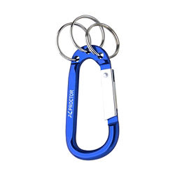 Customized Carabiner with Triple Split Ring - 8mm