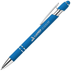 Customized Bright Alpha Soft Touch Pen with Stylus