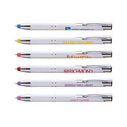 Customized White Intensity Paragon Pen and Rainbow Stylus Tip