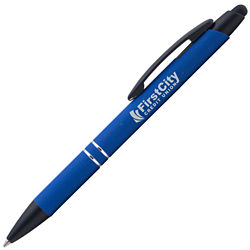 Customized Soft Touch Talladega Pen and Stylus Top