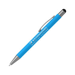 Customized Soft Touch Arlington Stylus Pen with Mirrored Imprint