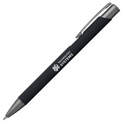 Customized Soft Touch Paragon Pen with Gunmetal Trim