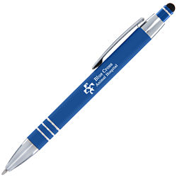Customized Soft Touch Alina Pen with Stylus Top