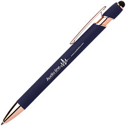 Customized Engraved Alpha Stylus Pen with Rose Gold Trim