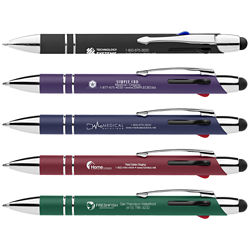 Customized Soft Touch Paragon Multi-Ink Stylus Pen