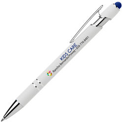 Customized Full Colour White Alpha Soft Touch Stylus Pen