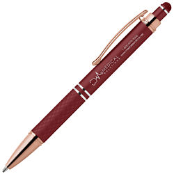 Customized Soft Touch Diamond Stylus Pen with Rose Gold Trim