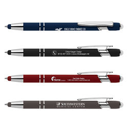 Customized Alpha Soft Touch Pen with Stylus® & Erasable Ink