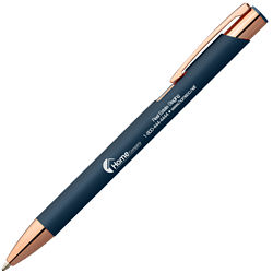 Customized Satin Finish Paragon Pen with Rose Gold Trim