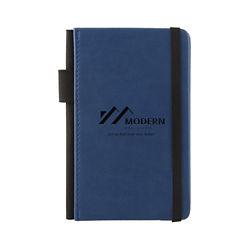 Customized Soft Touch Journal with Pen Holder