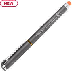 Customized Soft Touch Accent Gel Pen with Colored Stylus - Anniversary