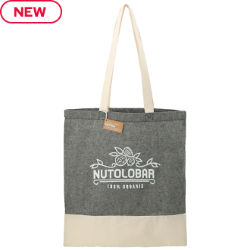 Customized Two-Tone Recycled Cotton Convention Tote