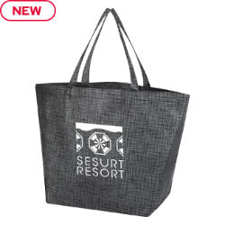 Customized Large Crosshatch Non-Woven Tote Bag