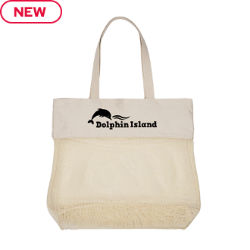 Customized Medium Carlisle Cotton Mesh Tote Bag