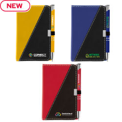 Customized Full Colour Bright Slice Note Caddy & Pen
