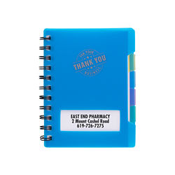 Customized Spiral 'Thank You' Notebook with Color Dividers