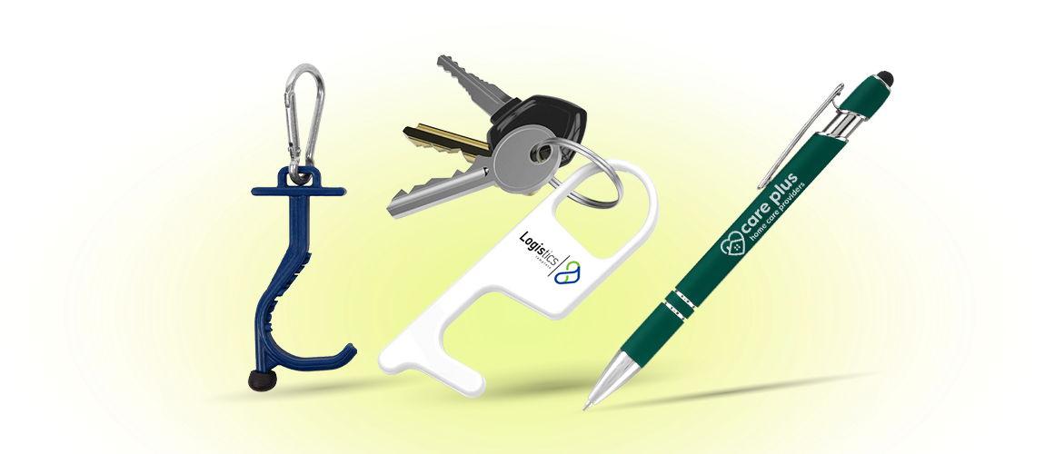 Custom Logo No Touch Tools & Pens Hero of Stylus Pen and Kooty Keys