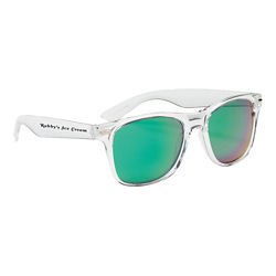 Customized Crystalline Mirrored Malibu Sunglasses