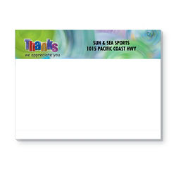 Customized Souvenir® 4'' x 3'' Stock Designs Sticky Note Pad, 25 Sheet