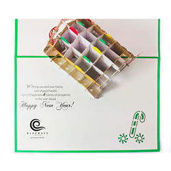 Customized Pop-Up Gingerbread House Holiday Card