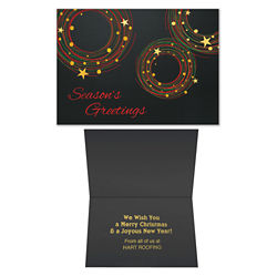 Customized Festive Lights Holiday Card