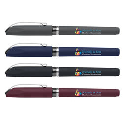 Customized Britebrand™ Soft Touch Cozy Gelebration™ Gel Pen