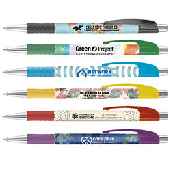 Customized Design Wrap Colorama Pen with Woven Grip